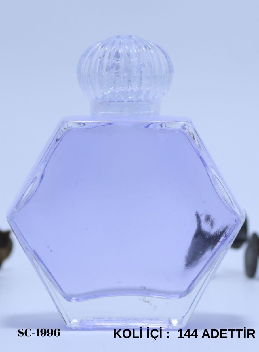 Kolonya Şişesi   Altıgen Model  Kristal Kapak