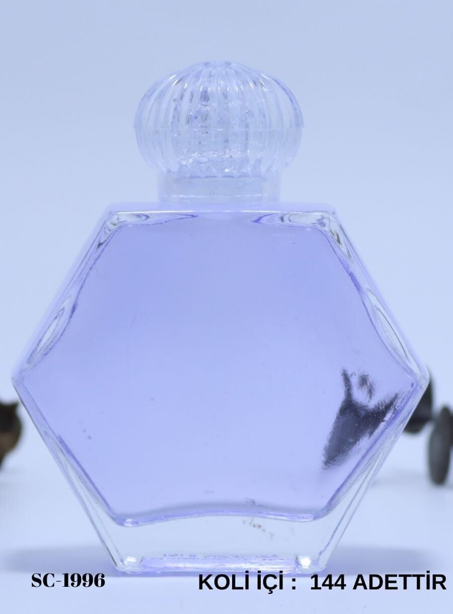 Kolonya Şişesi   Altıgen Model  Kristal Kapak