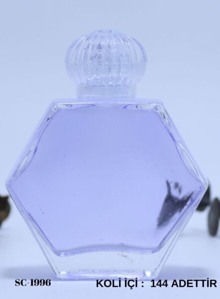 Kolonya Şişesi   Altıgen Model  Kristal Kapak
